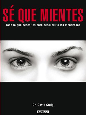 cover image of Sé que mientes